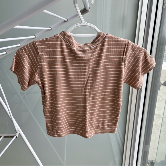 Striped crop t-shirt - Picture 3 of 3